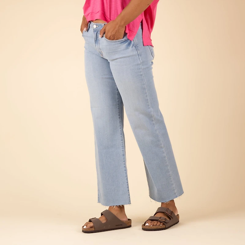 Slim Palazzo Jeans Light Wash
