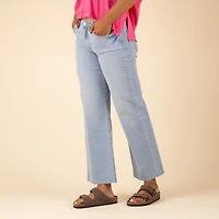 Slim Palazzo Jeans Light Wash