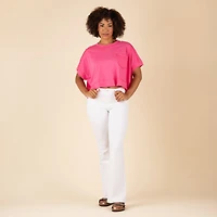 Scissor High Rise Flare White