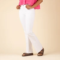 Scissor High Rise Flare White