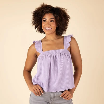 Sleeveless Tie Back Women's Babydoll Top