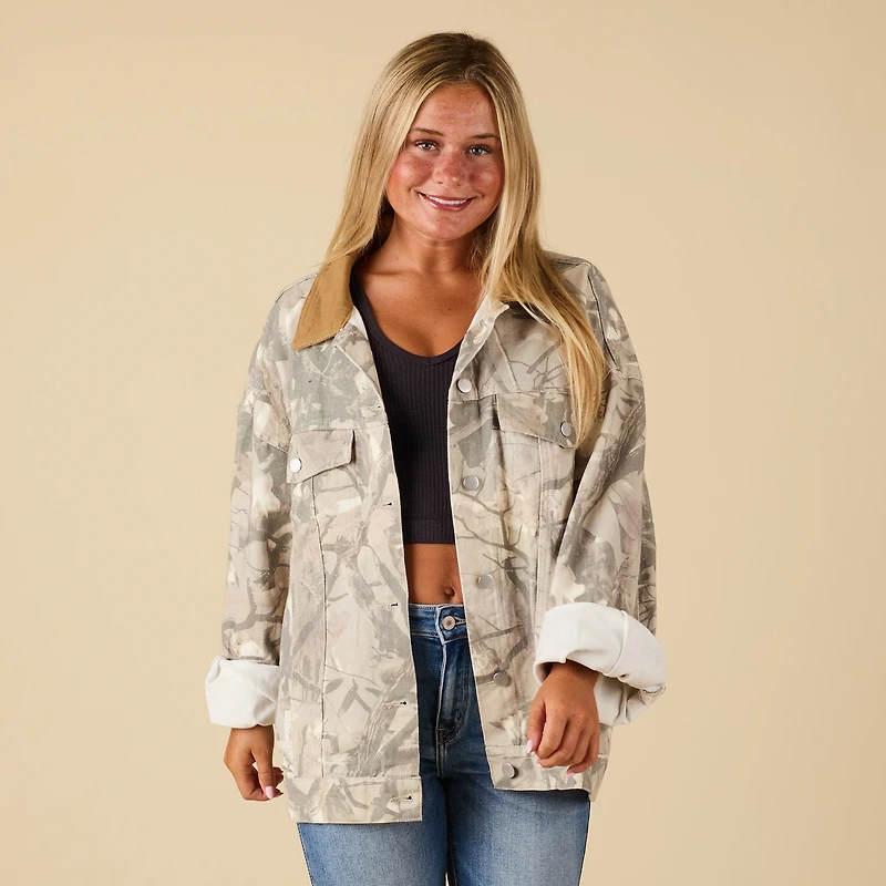 Women's Woodlands Camo Shacket