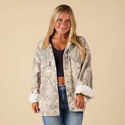 Women's Woodlands Camo Shacket