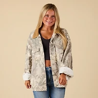 Women's Woodlands Camo Shacket