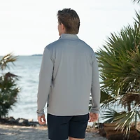 Mariner 1/4 Zip Solid Pullover Shark Fin