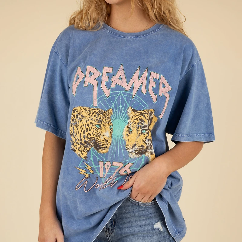 Dreamer Double Tiger Short Sleeve T-Shirt