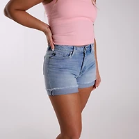 The Jasmine Light Wash Denim Shorts
