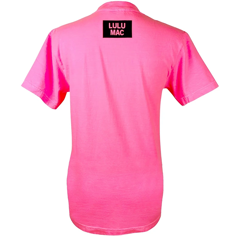 Lulu Mac Camo Fill Short Sleeve T-Shirt Neon Pink