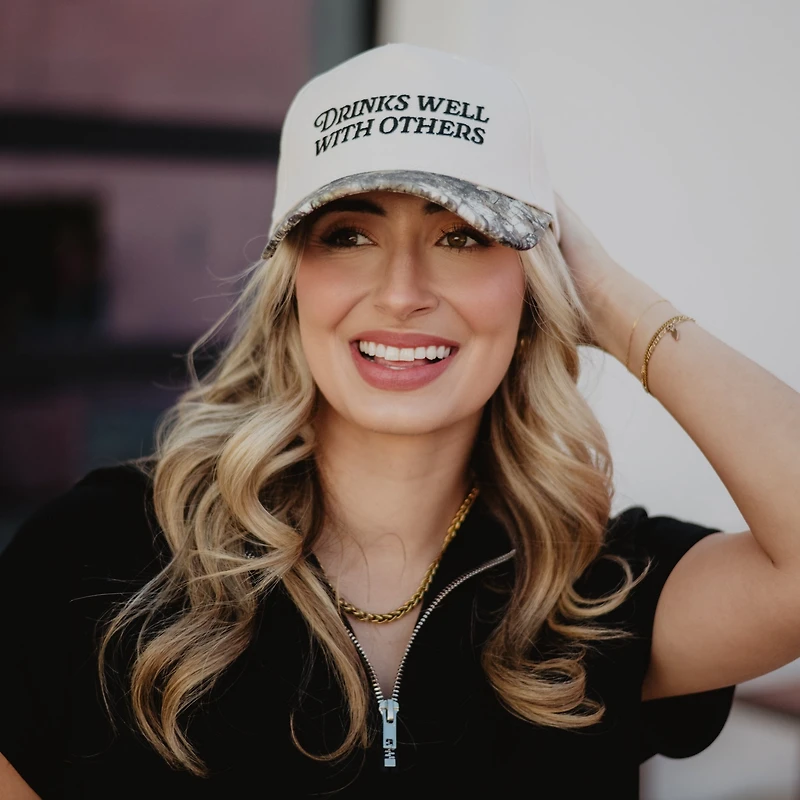 Drinks Well With Others Camo Bill Hat