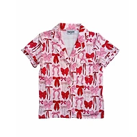 Youth Pink Bows Pajama Set