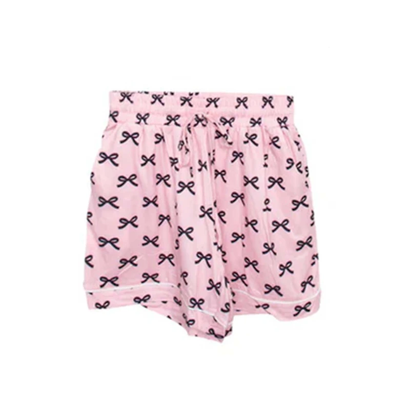 Black Bows Pajama Shorts