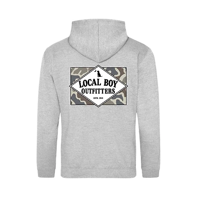 Youth Founders Camo Badge Hoodie Grey
