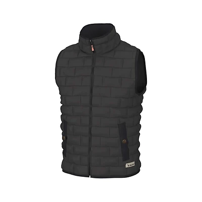 Youth Brick Quilted Vest Charcoal