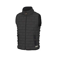 Youth Brick Quilted Vest Charcoal