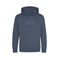 Youth Embossed Hoodie Navy