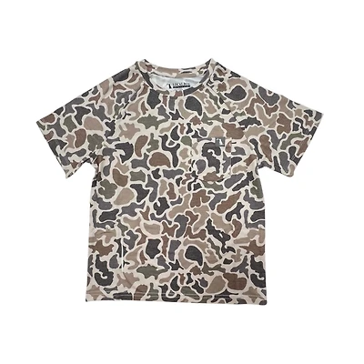 Youth Heather Blend Crewneck Short Sleeve T-Shirt Localflage