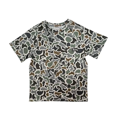 Youth Heather Blend Crewneck Short Sleeve T-Shirt Localflage Bluff