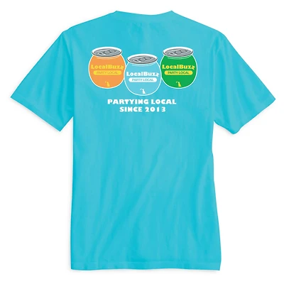 Local Buzz Short Sleeve T-Shirt Blue Lagoon