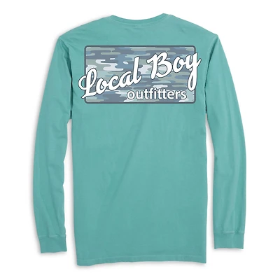 Blue Bayou Plate Long Sleeve T-Shirt