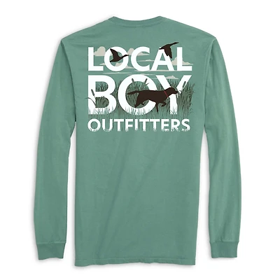 Text and Tail Long Sleeve T-Shirt