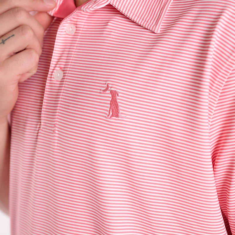 Palms Striped Polo Starburst