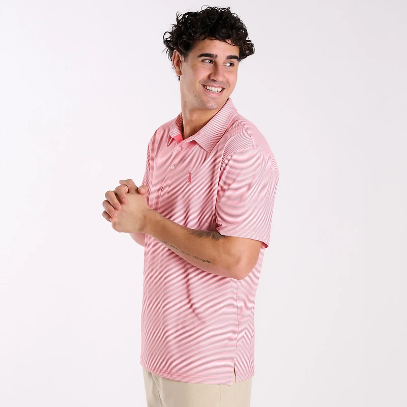 Palms Striped Polo Starburst