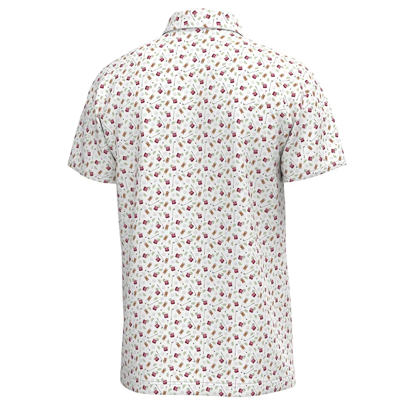 Transfusion Printed Dirty Myrtle Polo