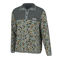 Forest Camo Bluff Two-Tone Quarter Snap Pullover