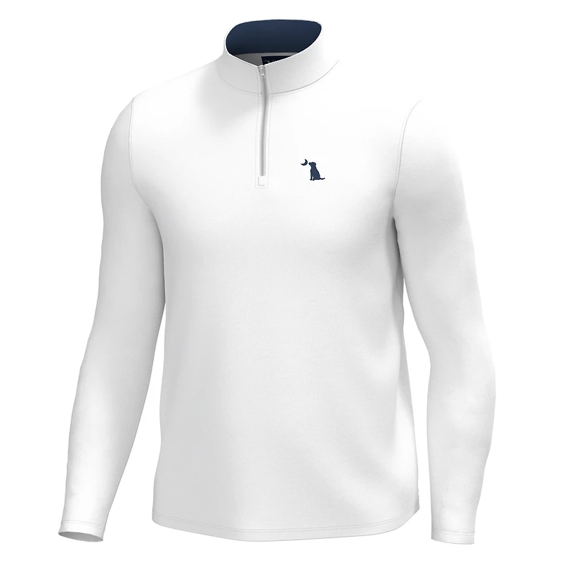 Bentley Quarter Zip Pullover White