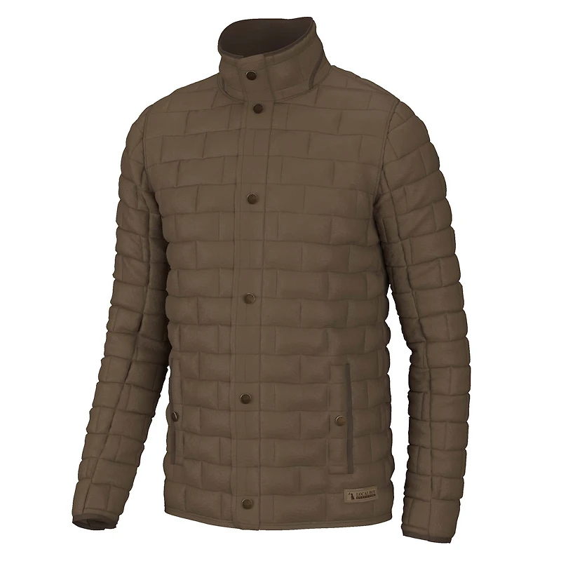 Brick Quilted Jacket Mocha