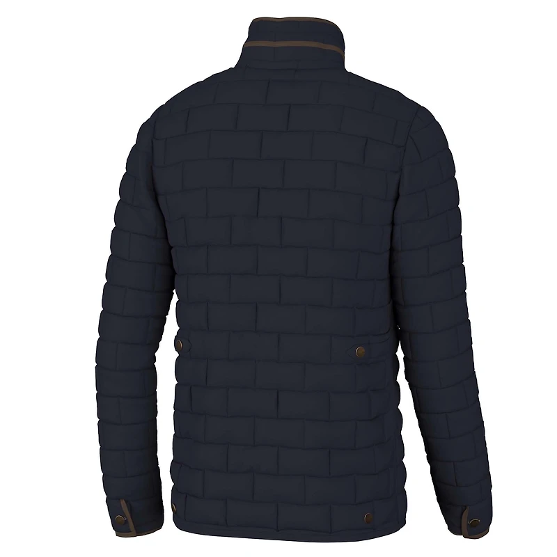 Brick Quilted Jacket Navy