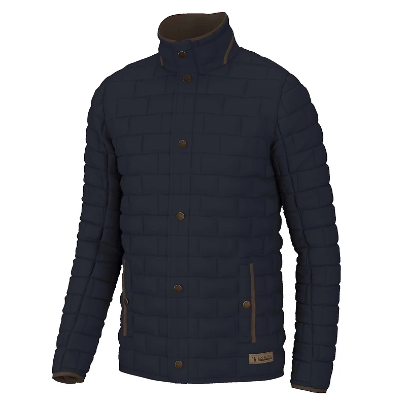 Brick Quilted Jacket Navy