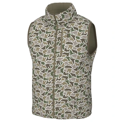 Reversible Duck Down Vest Camo