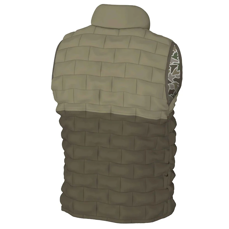 Reversible Duck Down Vest Camo