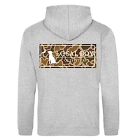 Old School Plate Hoodie Heather Grey