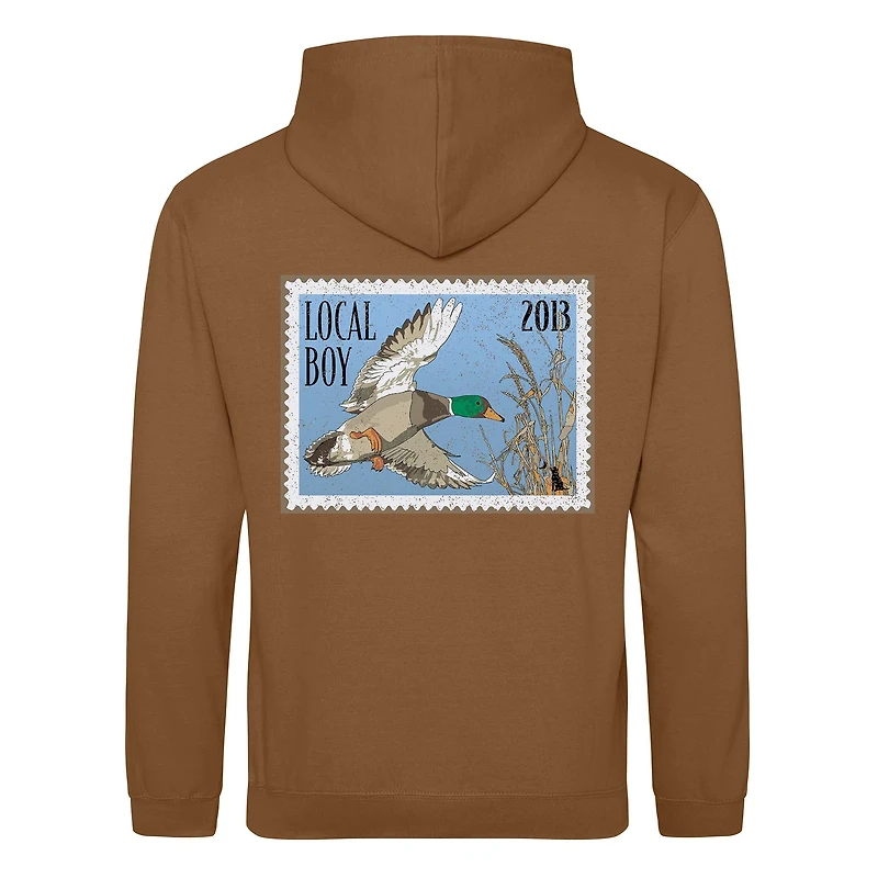 Mallard Stamp Hoodie Brown