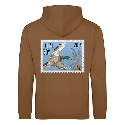 Mallard Stamp Hoodie Brown
