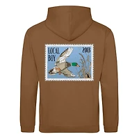 Mallard Stamp Hoodie Brown
