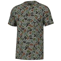Heather Blend Crewneck Short Sleeve T-Shirt Forest Camo