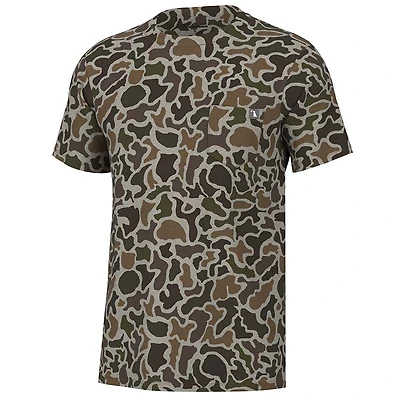 Heather Blend Crewneck Short Sleeve T-Shirt Vintage Localflage