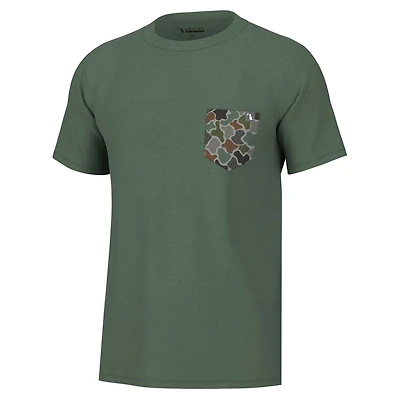 Heather Blend Crewneck Short Sleeve T-Shirt Pine