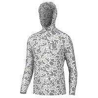 Heather Blend Hooded T-Shirt White Localflage