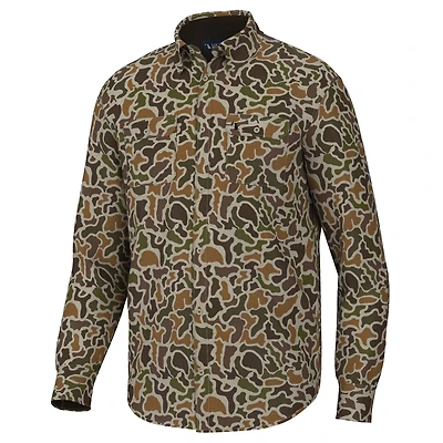 Localflage Vintage Camo Button Down Shirt