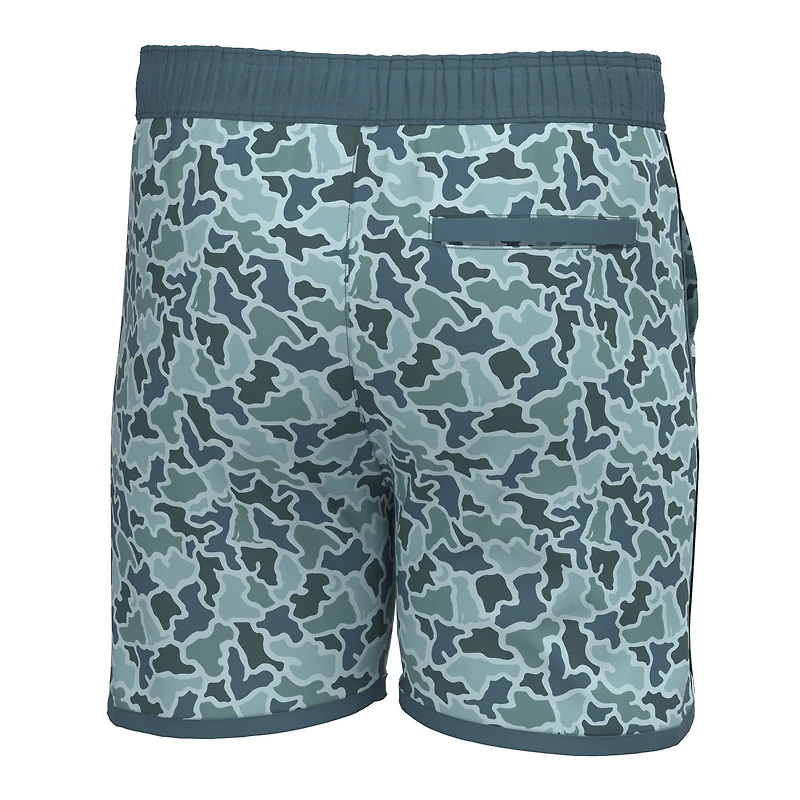 Wando Swim Trunks Blue Dog and Moon Camo