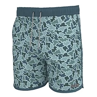 Wando Swim Trunks Blue Dog and Moon Camo