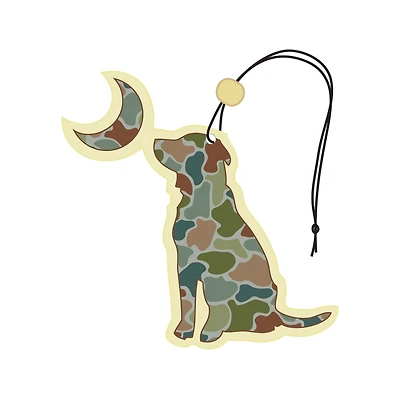 River Camo Dog Moon Air Freshener