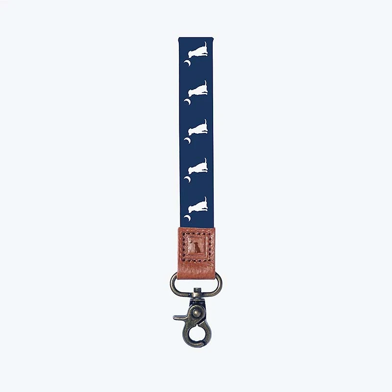 Navy Dog Wrist Lanyard