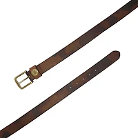 Old School Camo Printed Leather Belt