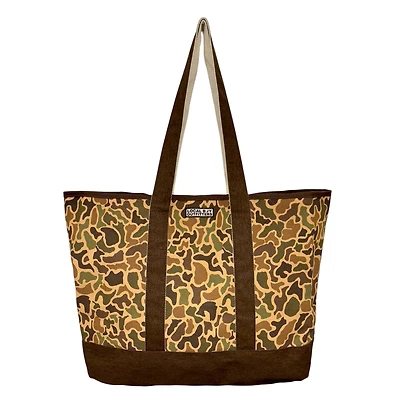 Old School Camo Canvas Tote Bag