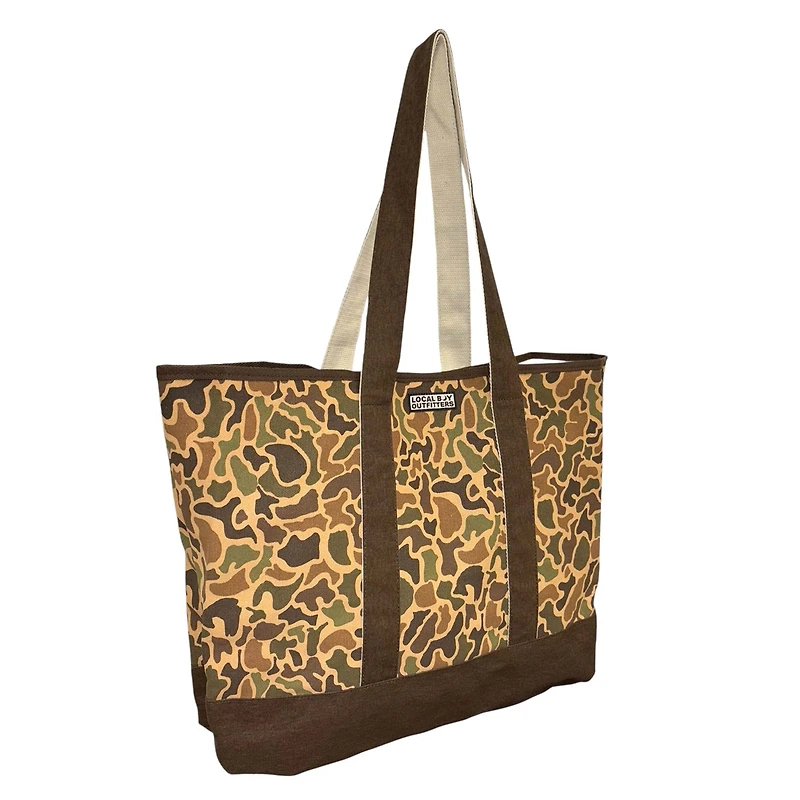 Old School Camo Canvas Tote Bag
